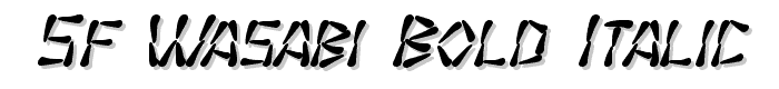 SF Wasabi Bold Italic font